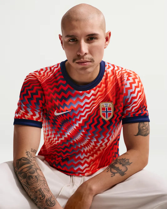 Norway Academy Pro Men's Nike Dri-FIT Soccer Pre-Match Short-Sleeve Top