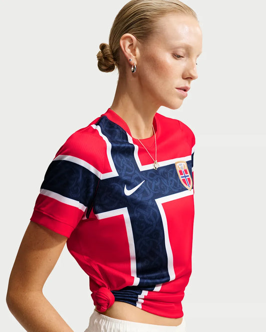 Norway 2026 Stadium Home Women's Nike Dri-FIT Soccer Replica Jersey