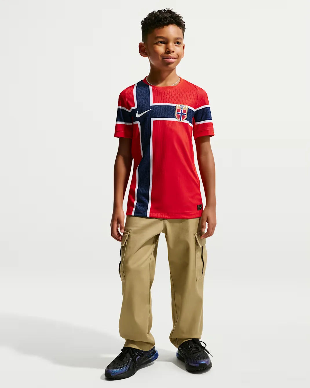 Norge 2026 Match Hjemmedrakt Junior Nike Aero-FIT Fotball Autentisk Drakt