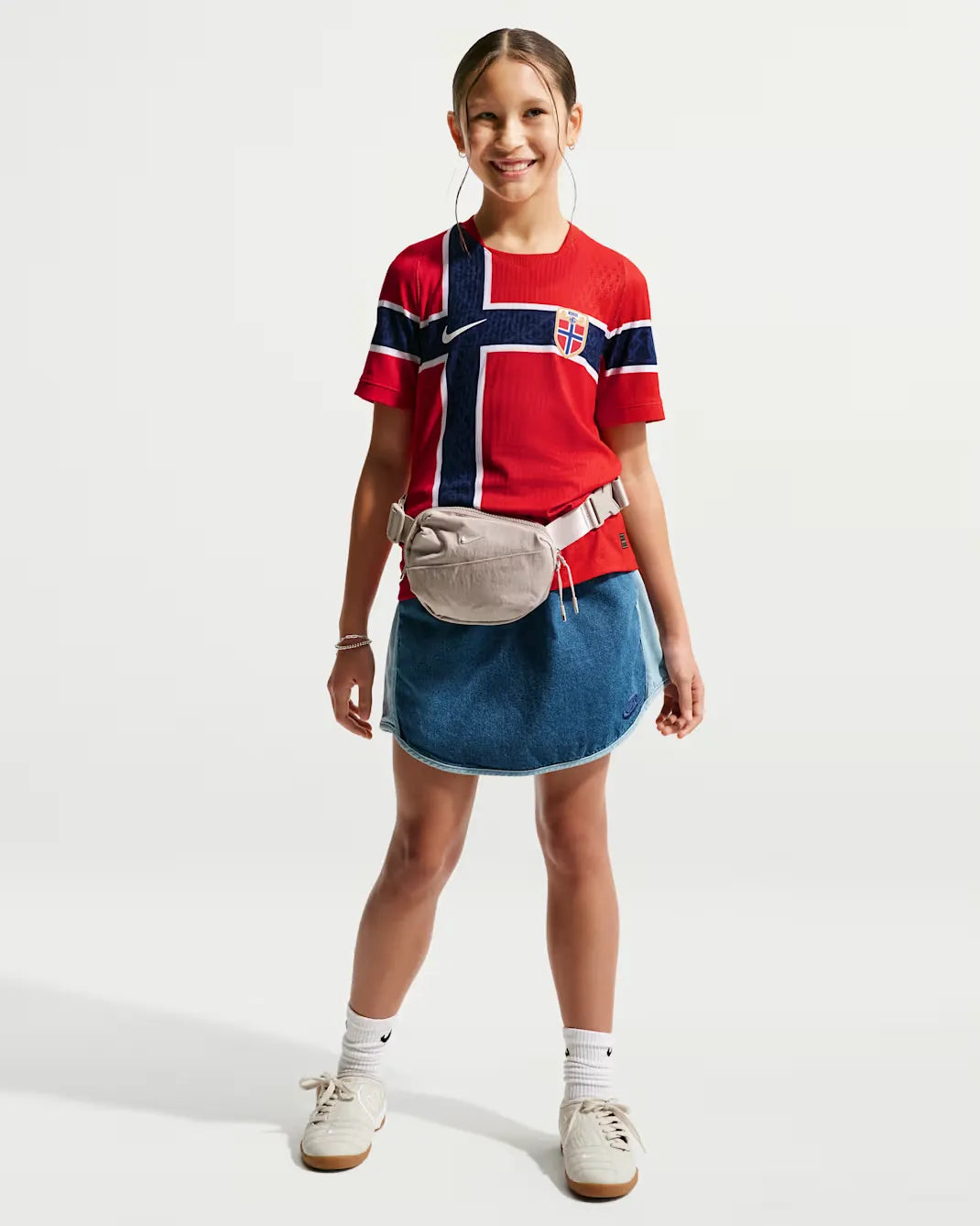 Norge 2026 Match Hjemmedrakt Junior Nike Aero-FIT Fotball Autentisk Drakt
