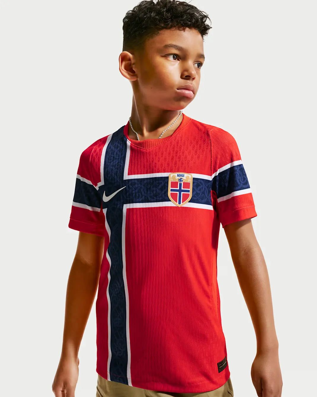 Norge 2026 Match Hjemmedrakt Junior Nike Aero-FIT Fotball Autentisk Drakt
