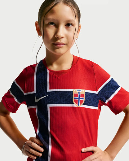 Norge 2026 Match Hjemmedrakt Junior Nike Aero-FIT Fotball Autentisk Drakt
