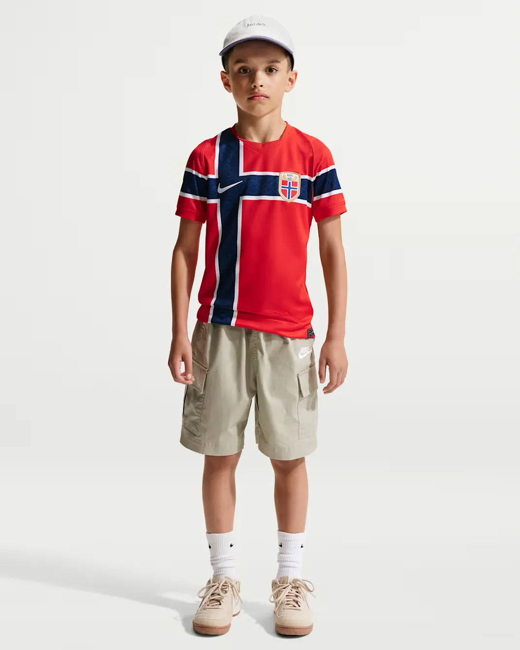 Norway 2026 Stadium Home Big Kids' Nike Dri-FIT Soccer Replica Jersey