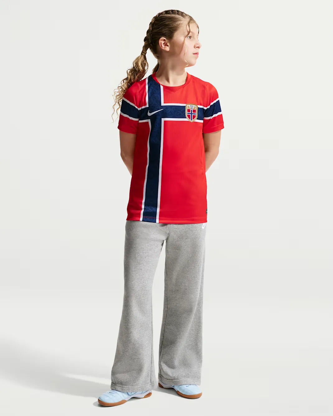 Norway 2026 Stadium Home Big Kids' Nike Dri-FIT Soccer Replica Jersey