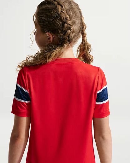 Norway 2026 Stadium Home Big Kids' Nike Dri-FIT Soccer Replica Jersey