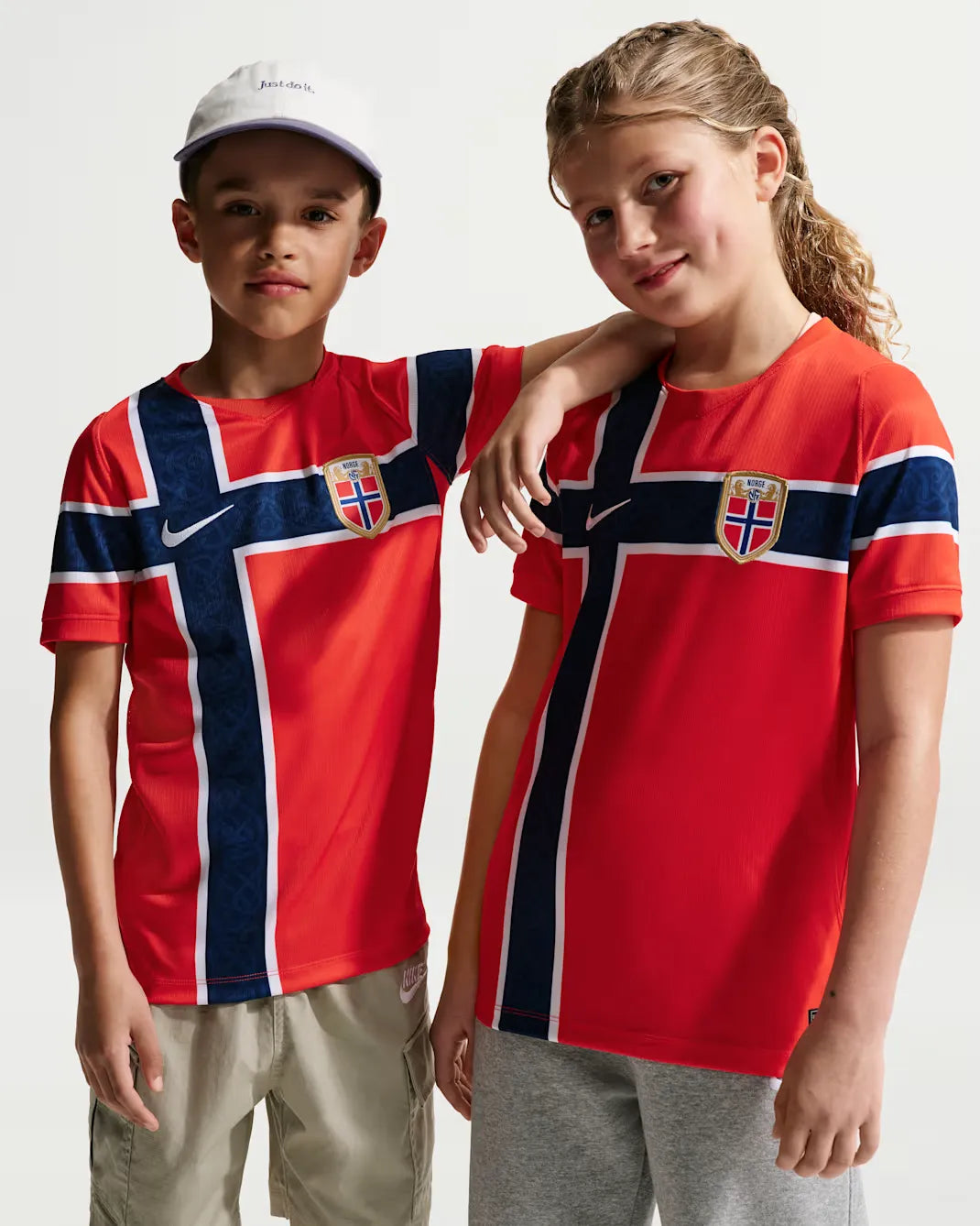 Norway 2026 Stadium Home Big Kids' Nike Dri-FIT Soccer Replica Jersey